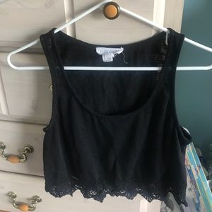 Black Crop top